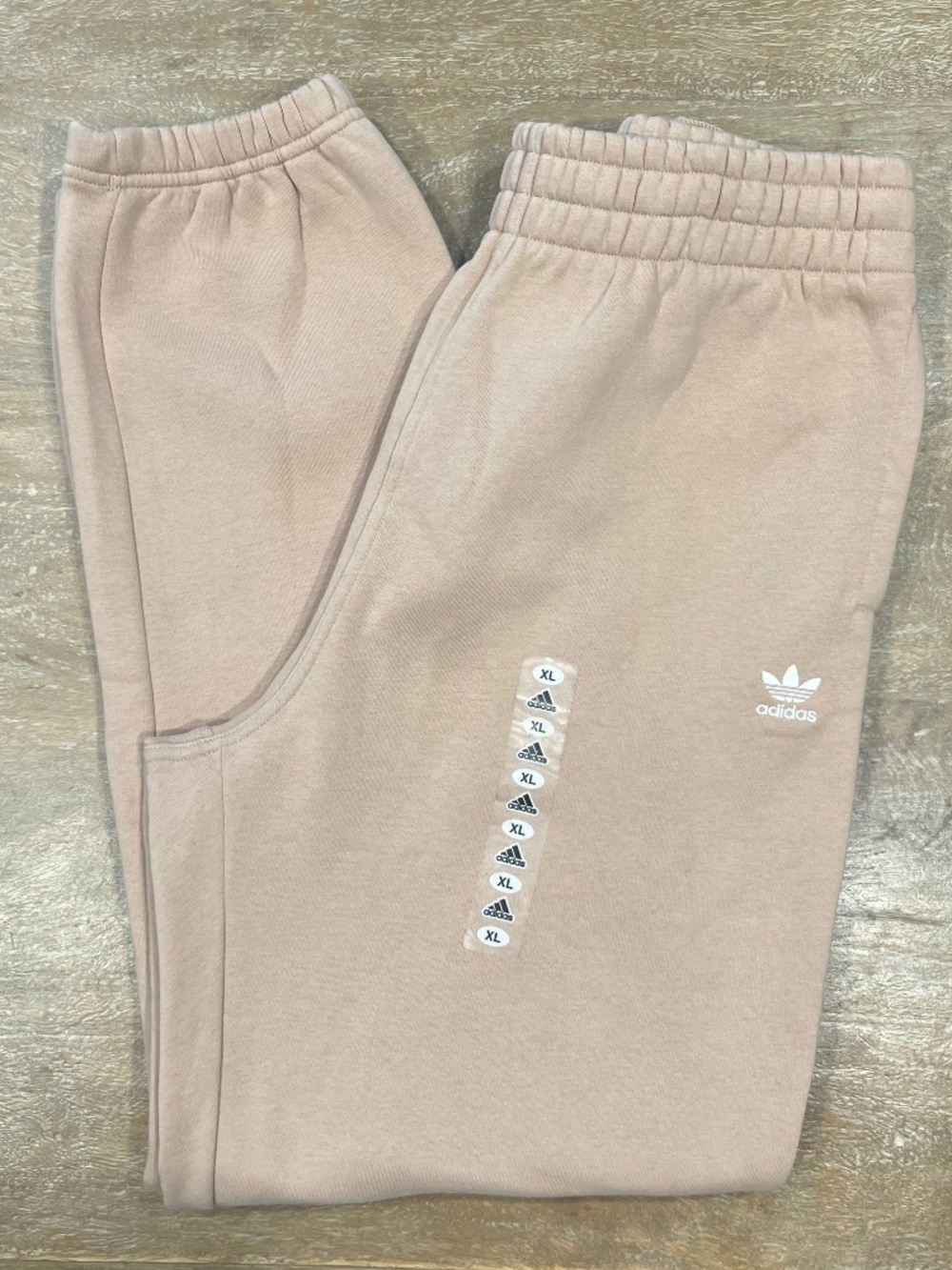 Adidas Originals Women’s XL Fleece Jogger Sweatpants Beige NWT